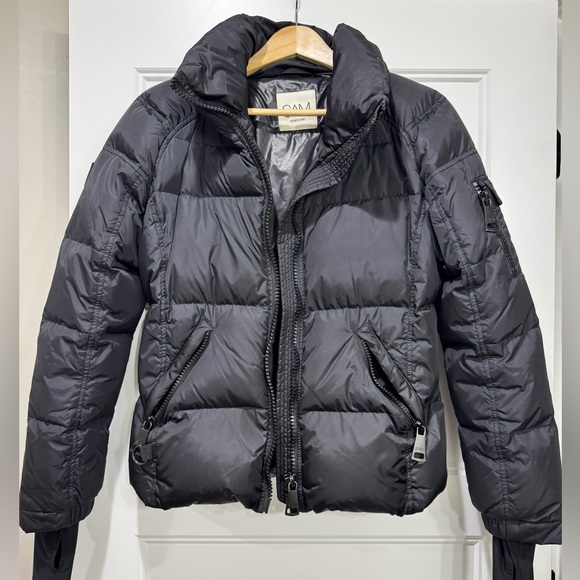 SAM. freestyle jacket coat in matte black Small - Picture 4 of 7